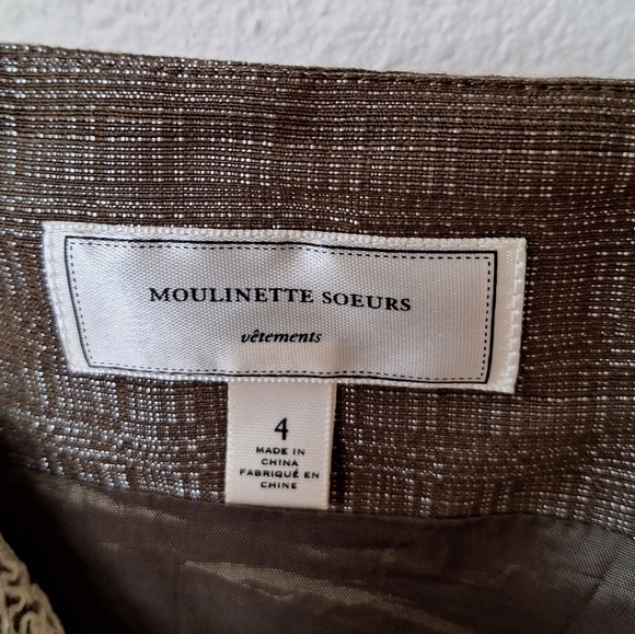 Anthropologie Moulinette Soeurs Mini Dress. Lace detailing. Womens size 4 - Picture 2 of 11